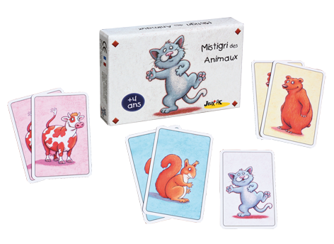 Jeu de cartes Mistigri animaux - Rétro - Piatnik